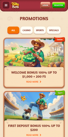 BillyBets Screenshot