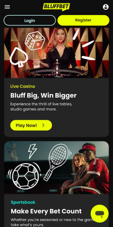 Bluffbet Screenshot