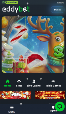 EddyBet Casino Screenshot