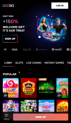Gizbo Casino Screenshot Gizbo Casino Screenshot