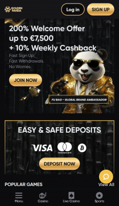 Golden Panda Casino Screenshot