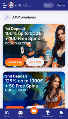 JulieBet Screenshot
