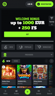 SpinGreen Casino Screenshot SpinGreen Casino Screenshot