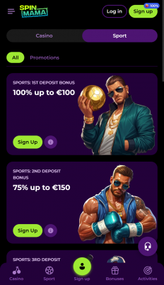 SpinMama Casino Screenshot