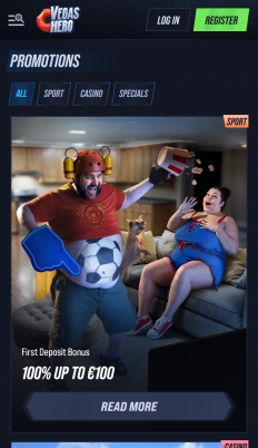 VegasHero Casino Screenshot