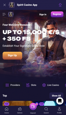 Spirit Casino Screenshot