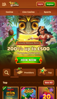 TikiCasino Screenshot