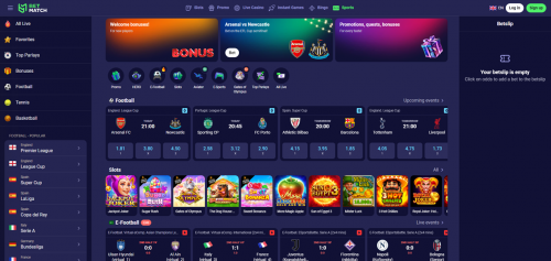 BetMatch Casino Screenshot