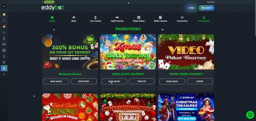 EddyBet Casino Screenshot