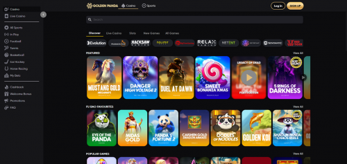 Golden Panda Casino Screenshot