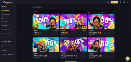 Heats Casino Screenshot