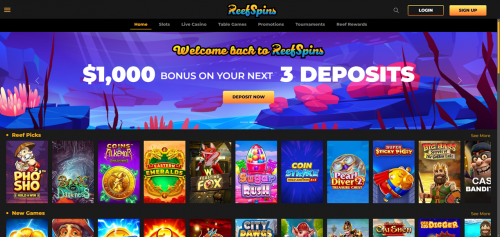 ReefSpins Screenshot