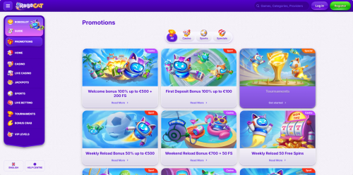 RoboCat Casino Screenshot RoboCat Casino Screenshot