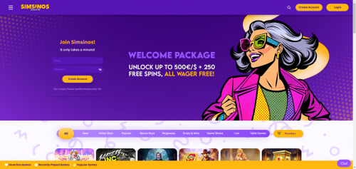 Simsinos Casino Screenshot
